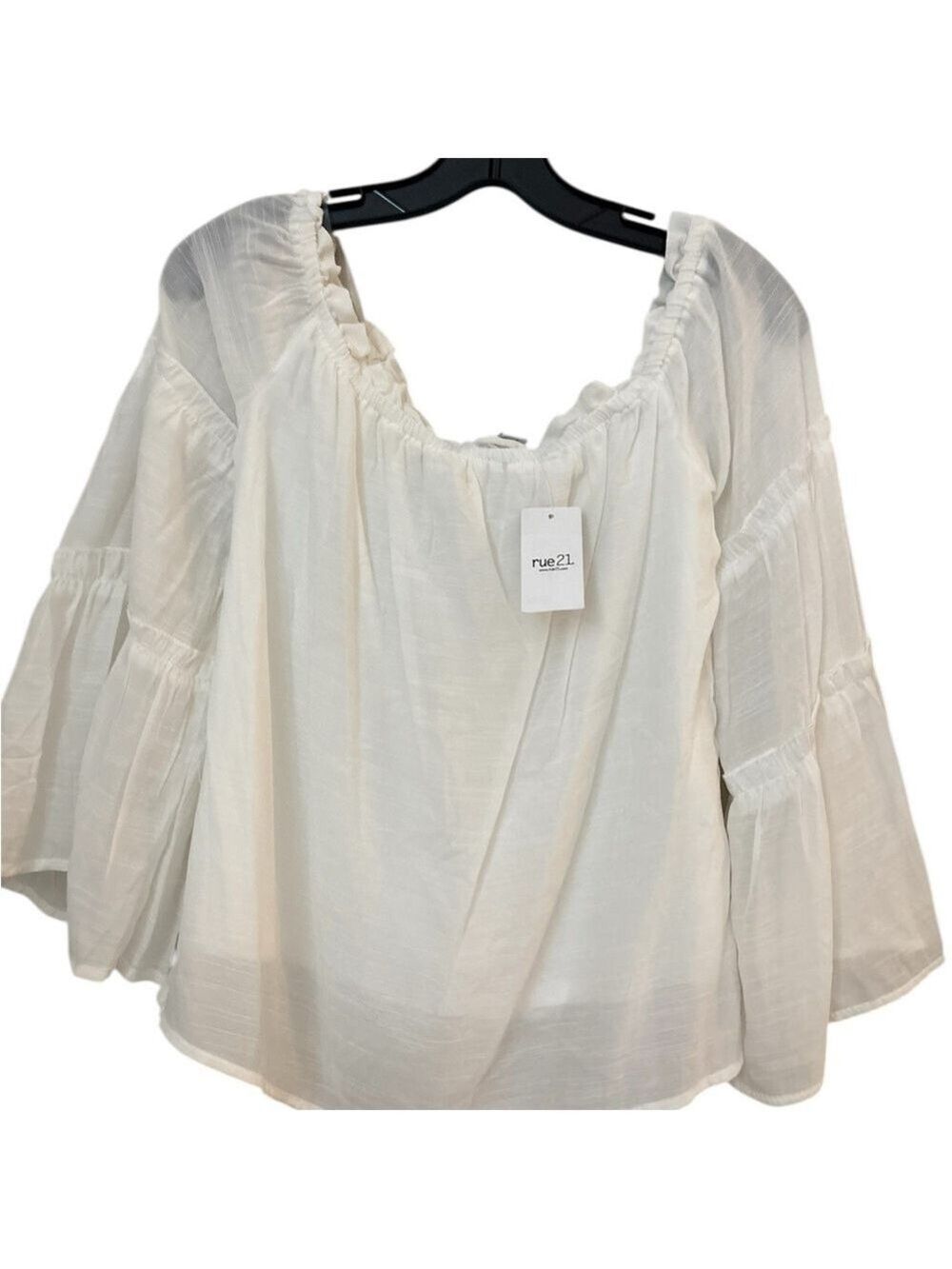 NWT-Rue21 Women's Off Shoulder Blouse - Picture 3 of 11